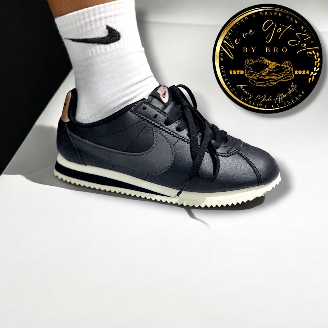 Thrifted Nike Cortez Sneakers Black Bronze Women s Fashion Footwear Sneakers on Carousell