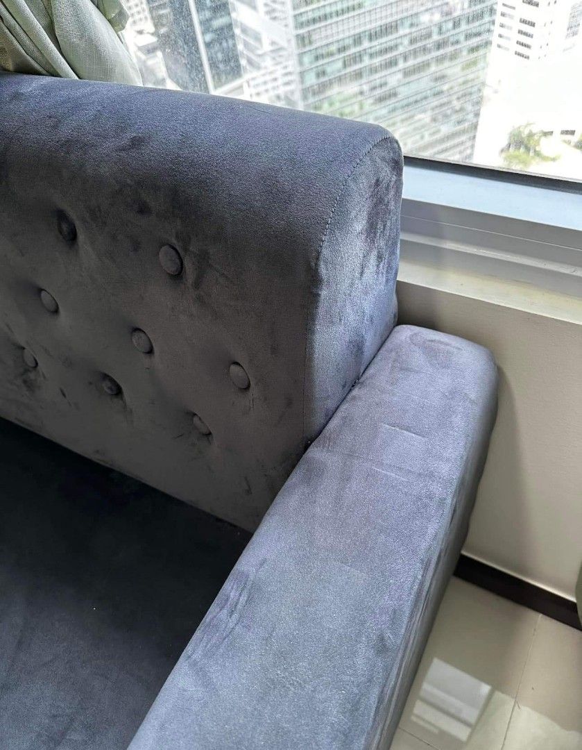 Uratex foam accent chair sofa (Category: Sofas) located in Taguig. Submitted by ijcc10 (Listing ID 1327298194, Image 2). Description: 1 seater sofa or accent chair. Barely used. Negotiable. 6,500 Uratex Foam - really nice texture. Measurements: 39” L x 28” D x 31” H Rfs: moving out Pick up in North Fairview.