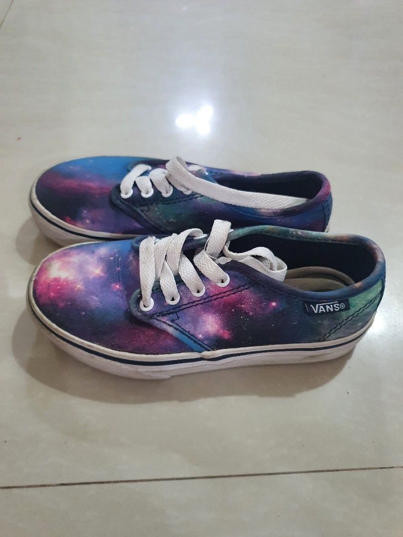 Vans Atwood Kids Cosmic Galaxy Low Top Sneakers Babies Kids Babies Kids Fashion on Carousell