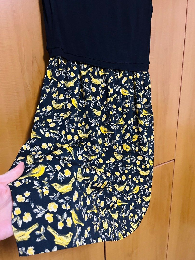 Warehouse black and yellow dress hotsell