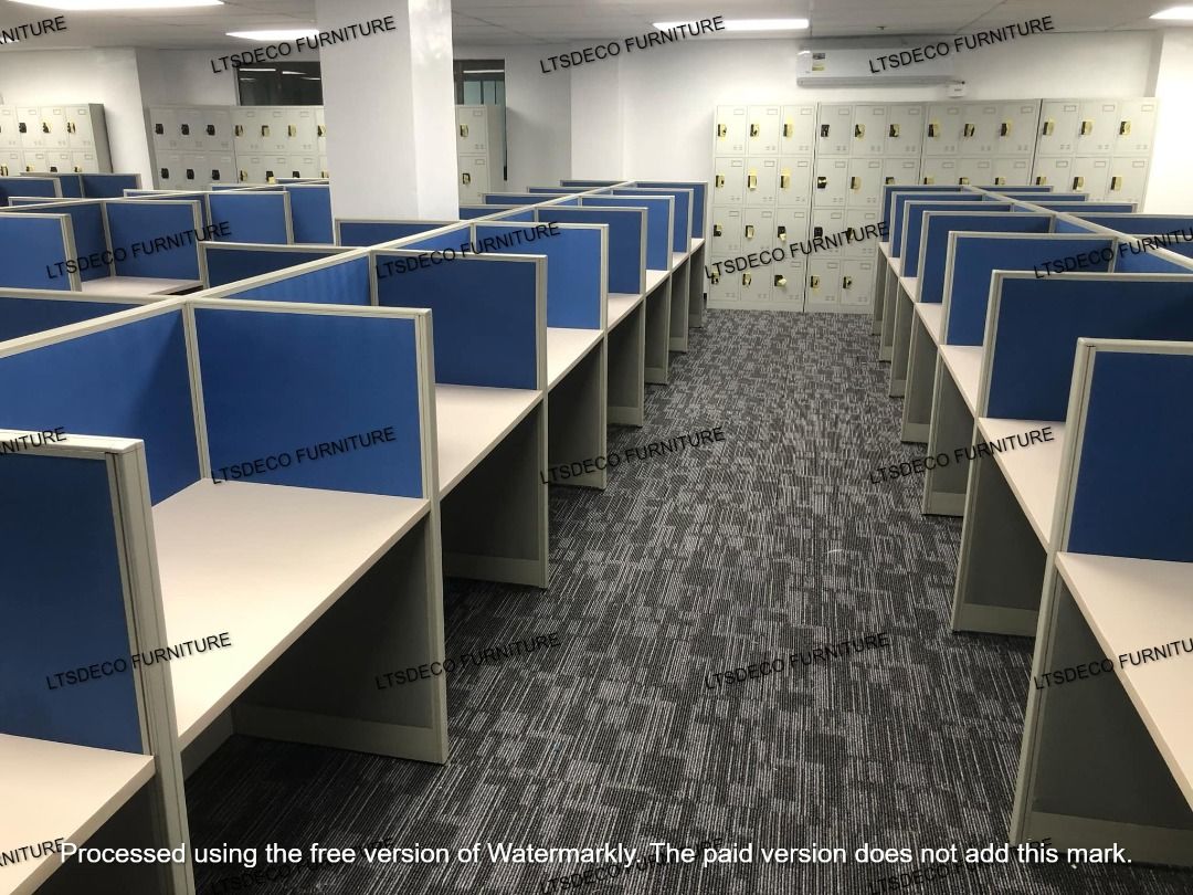 WIORKSTATION CALL CENTER TABLES OFFICE PARTITIONS, Furniture & Home ...