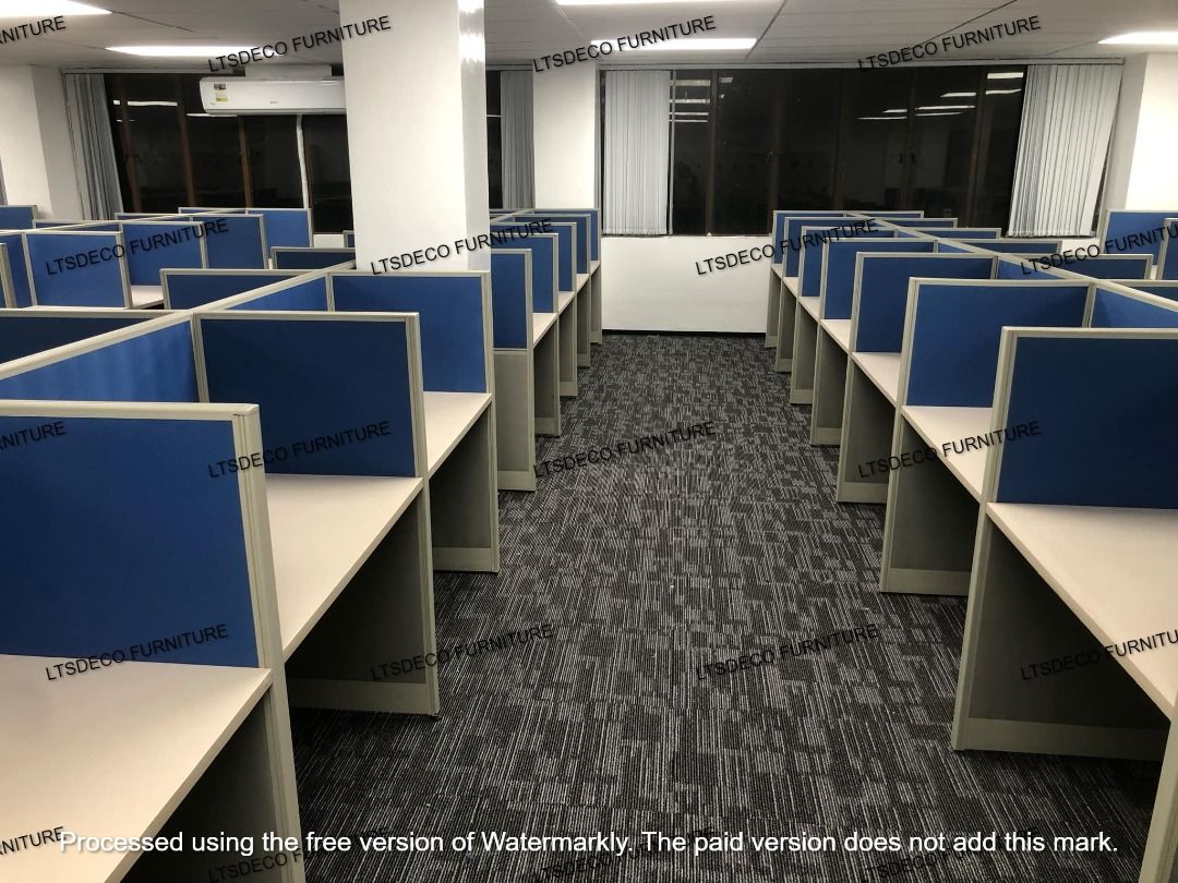 WIORKSTATION CALL CENTER TABLES OFFICE PARTITIONS, Furniture & Home ...