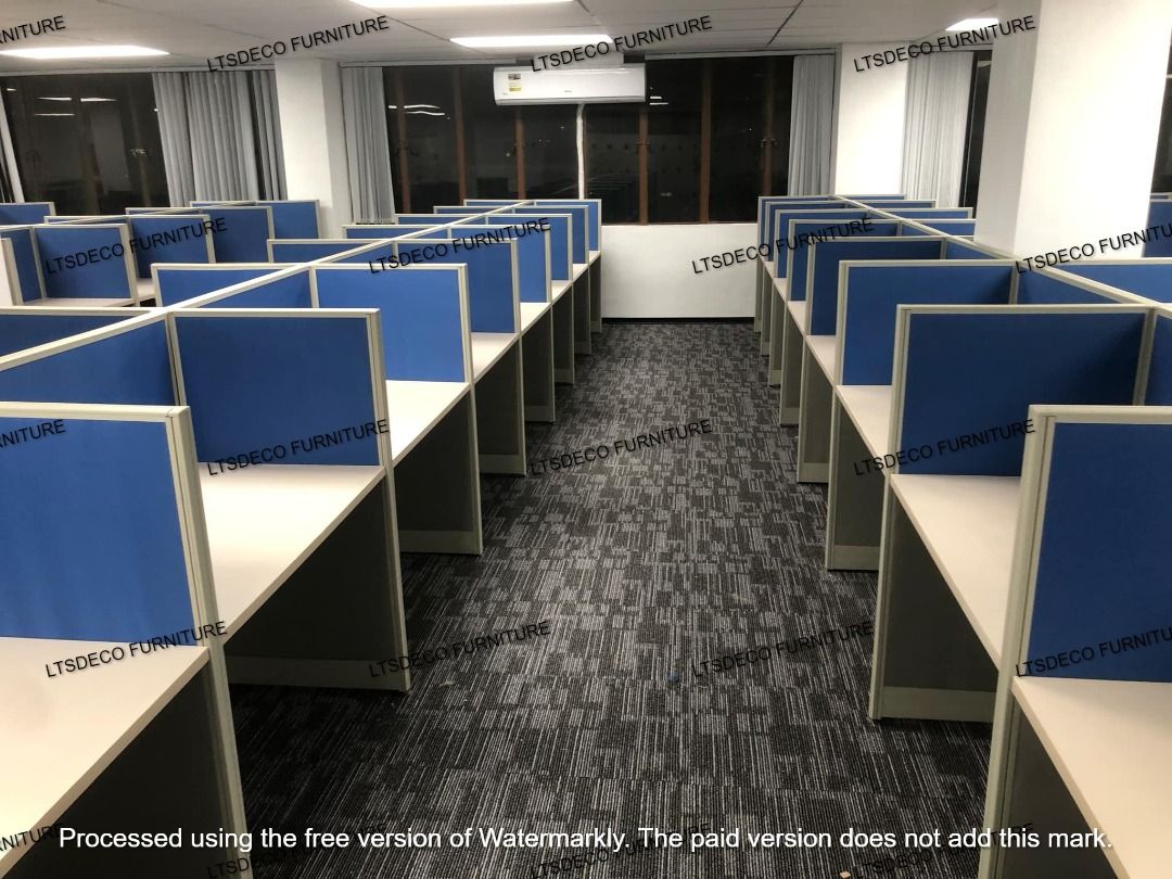 WIORKSTATION CALL CENTER TABLES OFFICE PARTITIONS, Furniture & Home ...