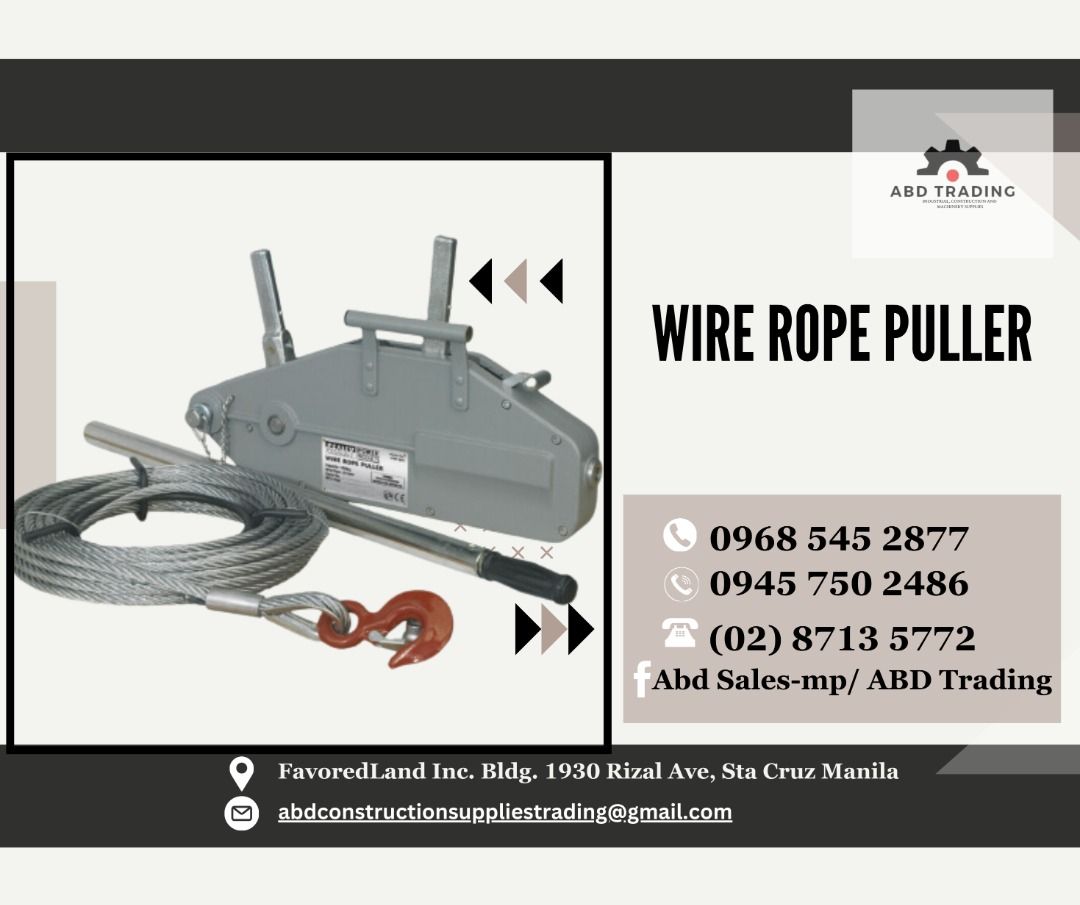 WIRE ROPE PULLER, Commercial & Industrial, Construction Tools ...