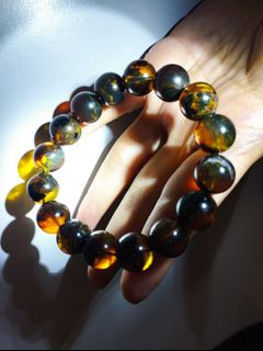 💥國慶特价💥天然12mm风景藥珀圓珠手串64232871251970110