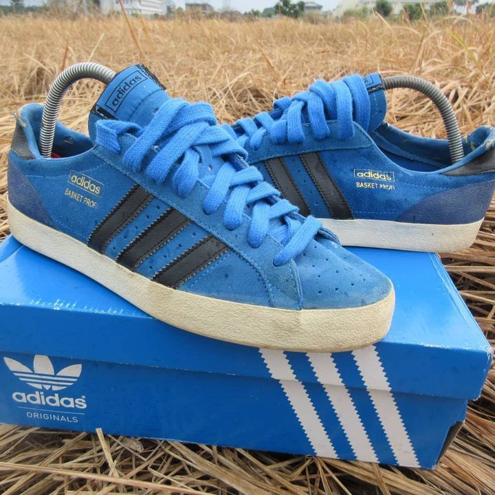 adidas basket profi blue navy dark navy size 42 brand new with box harga  650 k dari baru beli jt