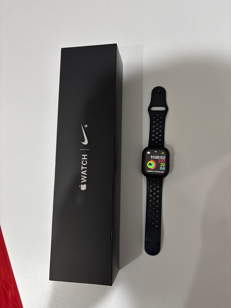 Apple Watch Series 4 Nike AW4 with Box Mobile Phones Gadgets Wearables Smart Watches on Carousell