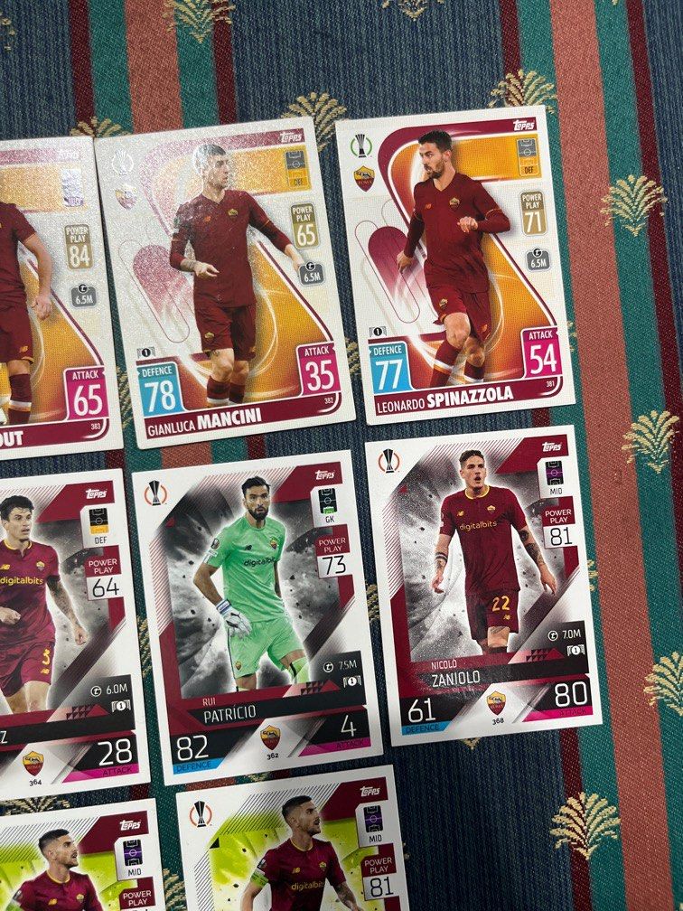 As Roma player football card 20212023, Hobbies & Toys, Toys & Games on