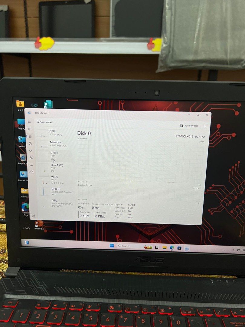 Asus Tuf Gaming Core i7-8500U Model FX504G 8Gen Gaming Ram 16GB SSD 128GB+1TB HDD NVIDIA GeForce GTX 1050Ti (Category: Laptops & Notebooks) located in Kuala Lumpur. Submitted by fame.ahmad (Listing ID 1327492079, Image 3). Description: Asus FX504G Processor Core i7-8500U Ram 16GB SSD 128GB+1TB HDD NVIDIA GeForce GTX1050 Ti Screen Size 15.6” Camera Wifi Battery&charger Free Gift Bag.