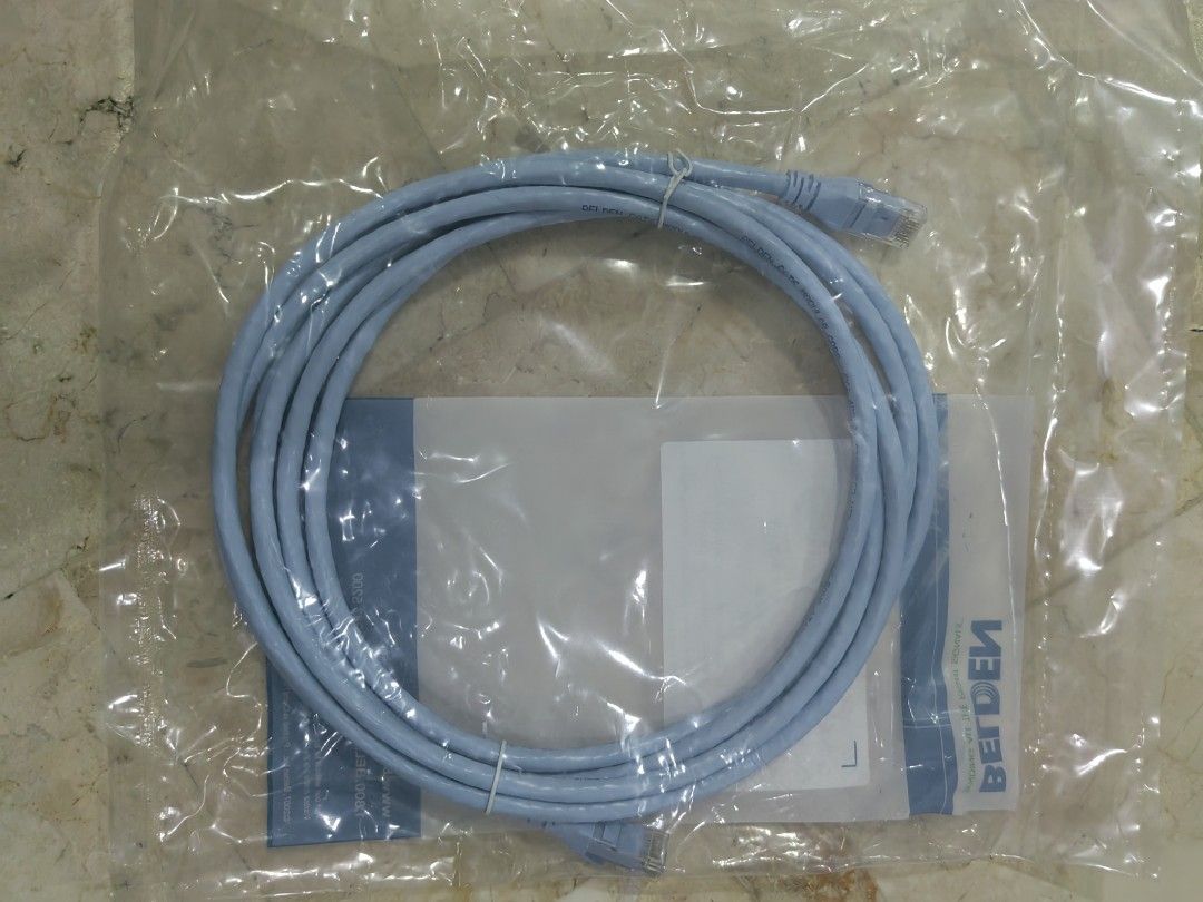 Belden cat6 patchcord utp c6p9106001m (Category: Cables & Adaptors) located in Manila. Submitted by networkelectricalrefacu (Listing ID 1327554580, Image 3). Description: Belden cat6 utp blue, indoor available in 1m, 2m, 3m Also in yellow color.