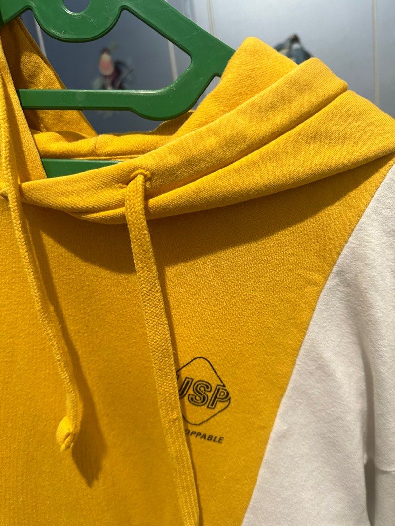 Bershka yellow hoodie best sale