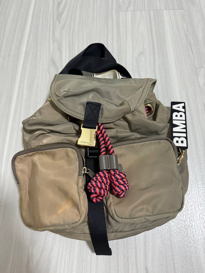 Bimba Y Lola Backpack in Khaki, Women display picture 1