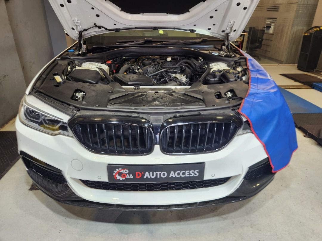 BMW G30 530I Change OEM Radiator, OEM Oil Filter Housing, Change ...