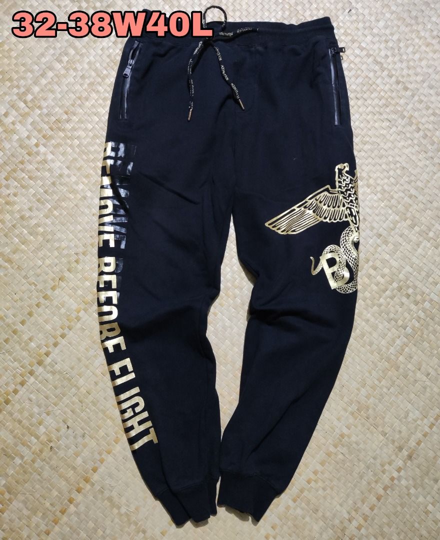 BOY LONDON REMOVE BEFORE FLIGHT SWEATPANTS Men s Fashion Bottoms Joggers on Carousell