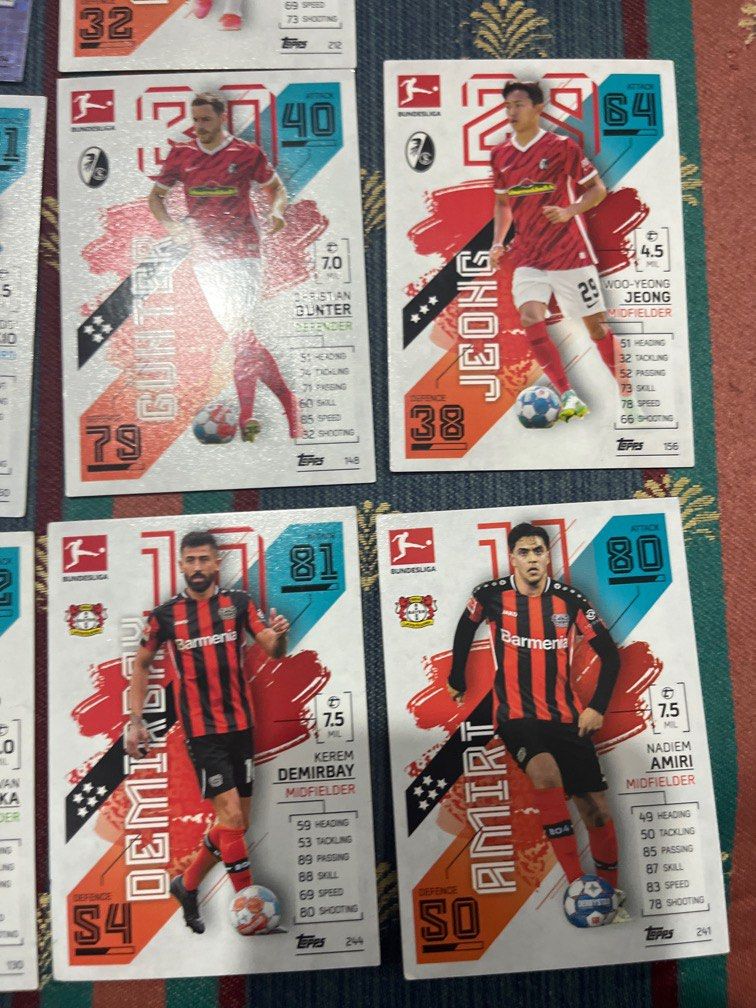 Bundesliga player cards 2021 2022, Hobbies & Toys, Toys & Games on