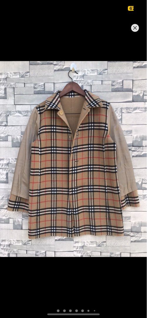 Burberry london nova check long jacket Men s Fashion Coats Jackets and Outerwear on Carousell