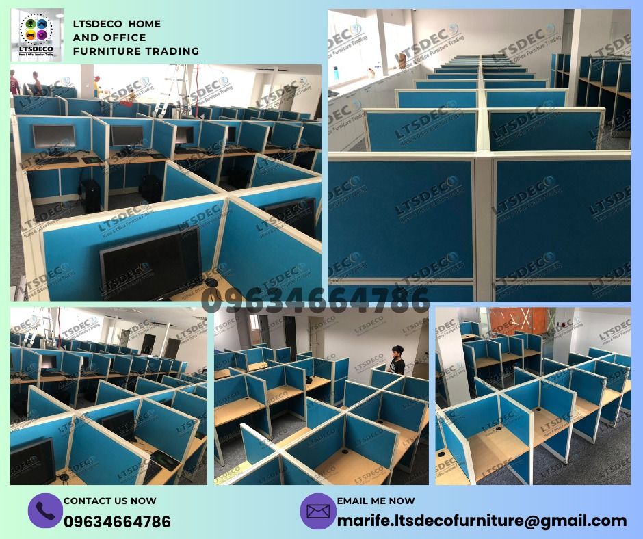 CALL CENTER WORKSTATION OFFICE PARTITION CUBICLES TABLE, Furniture ...