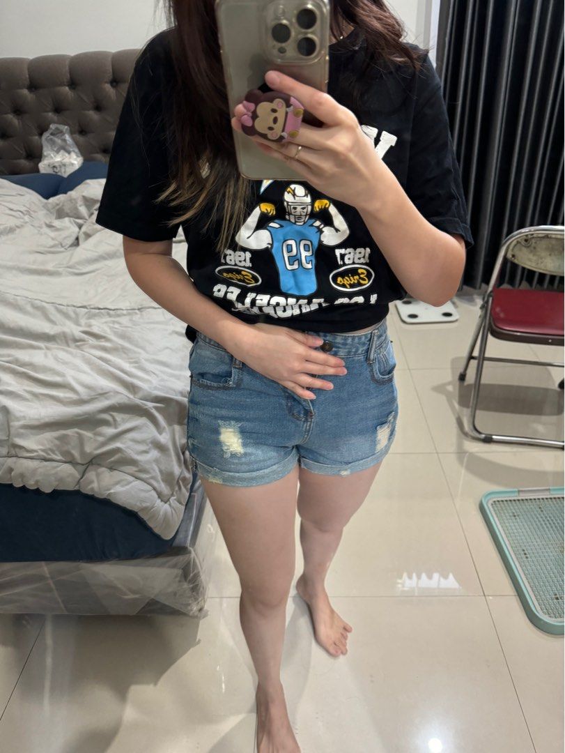 Celana pendek JRep hotpants jeans, Fesyen Wanita, Pakaian Wanita