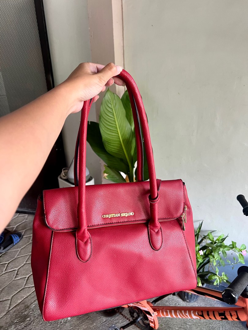 Christian siriano red purse discount