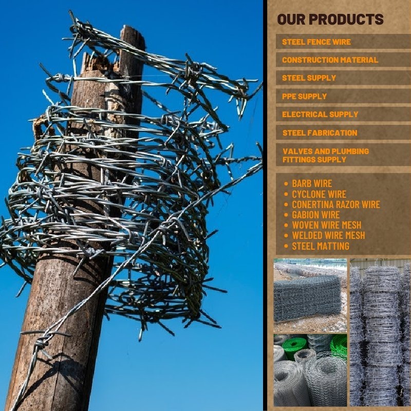 Coated Wire Fence / Barb Wire / Steel Matting, Commercial & Industrial ...