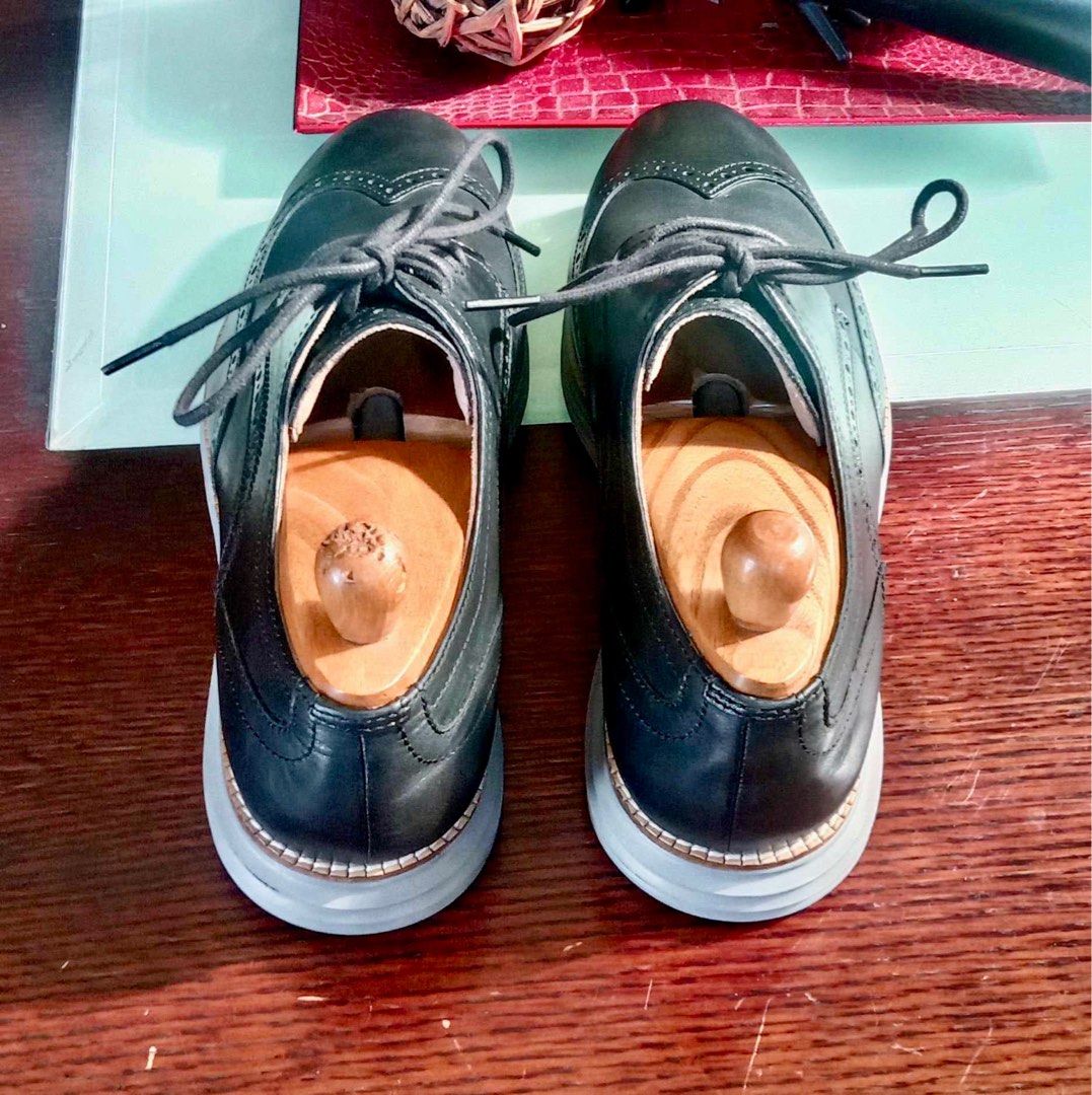Cole Haan OriginalGrand Wingtip Oxford in Black Ironstone Men s Fashion Footwear Casual Shoes on Carousell
