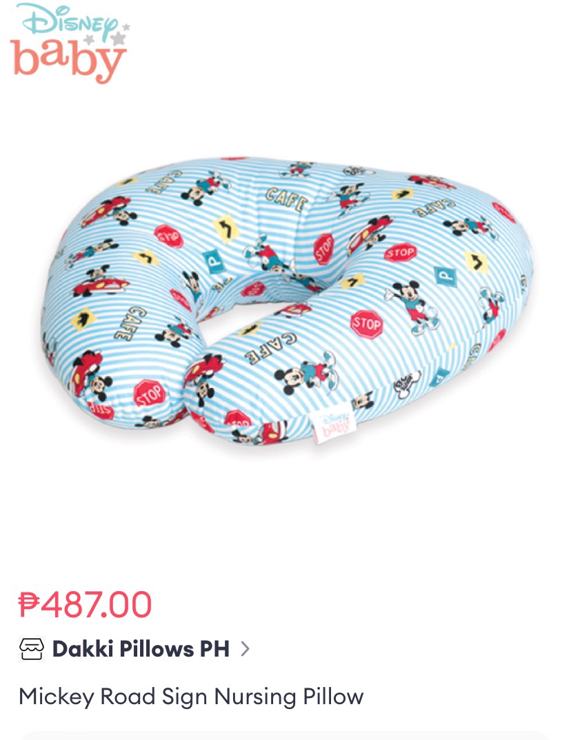 Dakki Mickey Mouse Nursing Pillow Babies Kids Nursing Feeding Breastfeeding Bottle Feeding on Carousell