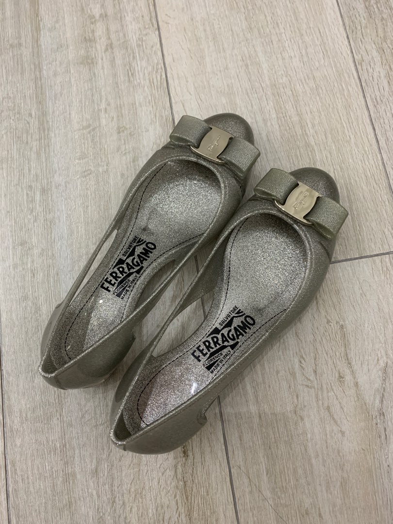 Jelly ballerina flat salvatore ferragamo hotsell