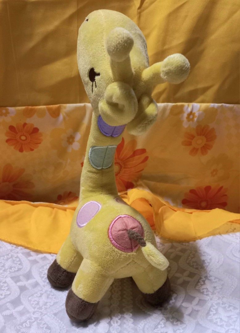 Giraffe Gitzy Yellow Plush Hobbies Toys Toys Games on Carousell