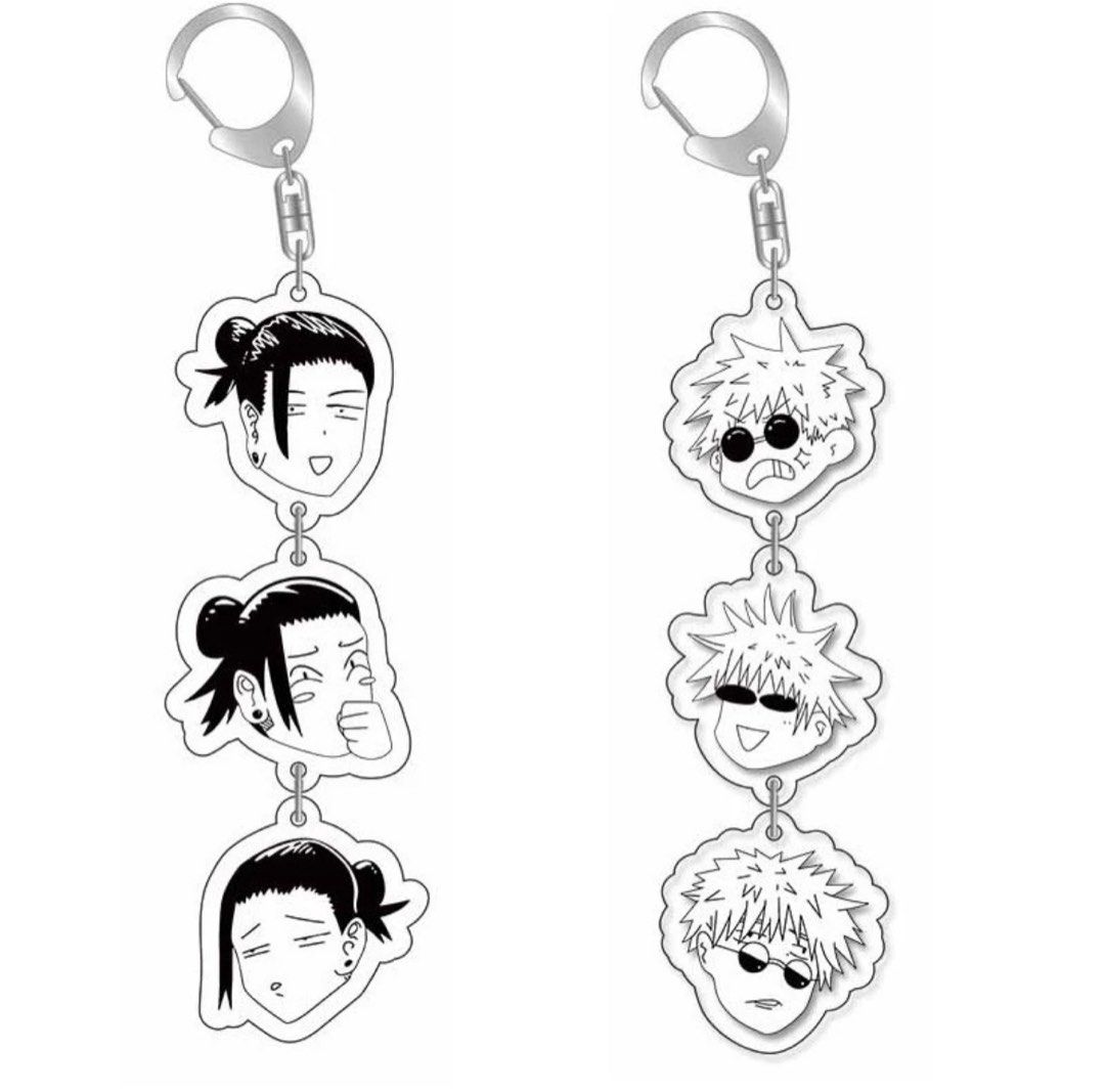 Gojo and Geto Keychain (Category: Character Goods) located in Taguig. Submitted by arcjvcs (Listing ID 1327457596, Image 1). Description: -brand new -take both for 250 -dm if interested .