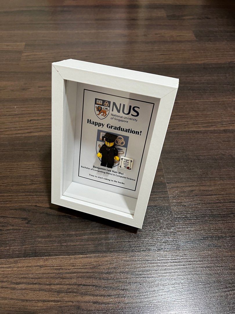 [Ready Stock] Personalised Graduation Gift Frame Lego, Hobbies & Toys ...