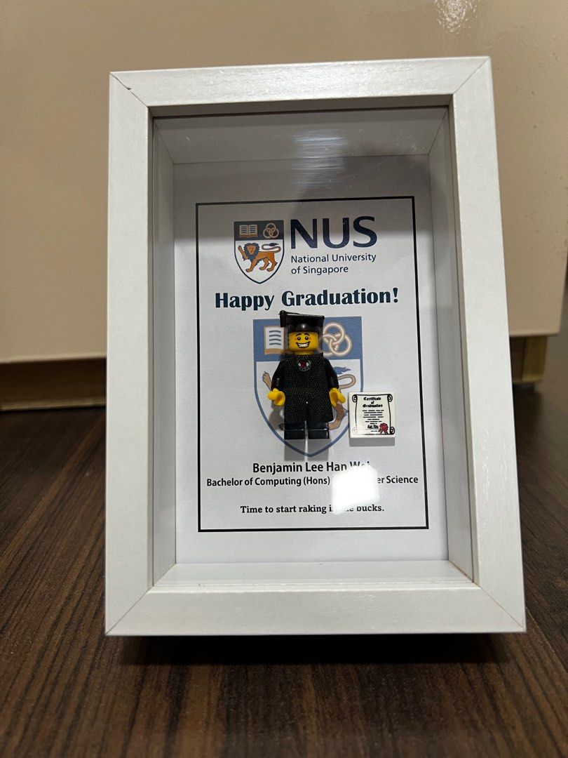 [Ready Stock] Personalised Graduation Gift Frame Lego, Hobbies & Toys ...