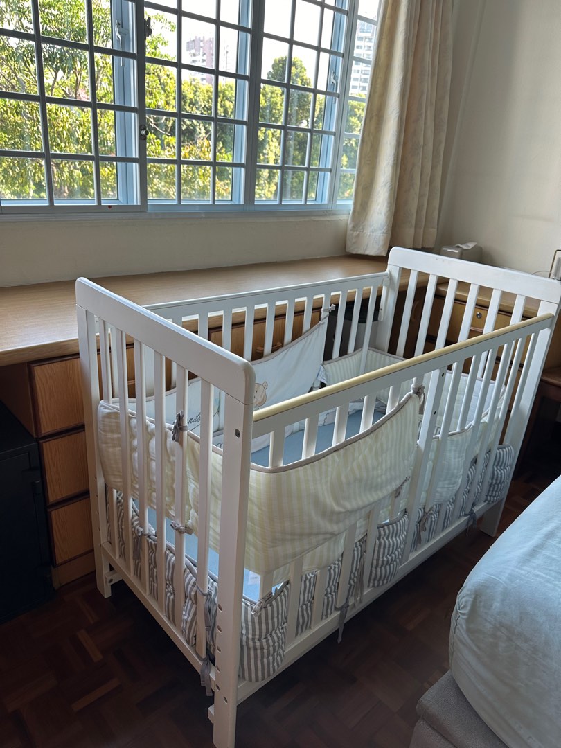 Happy Cot Happy Dream 4 in 1 Convertible Baby Cot Babies Kids Baby Nursery Kids Furniture Cots Cribs on Carousell