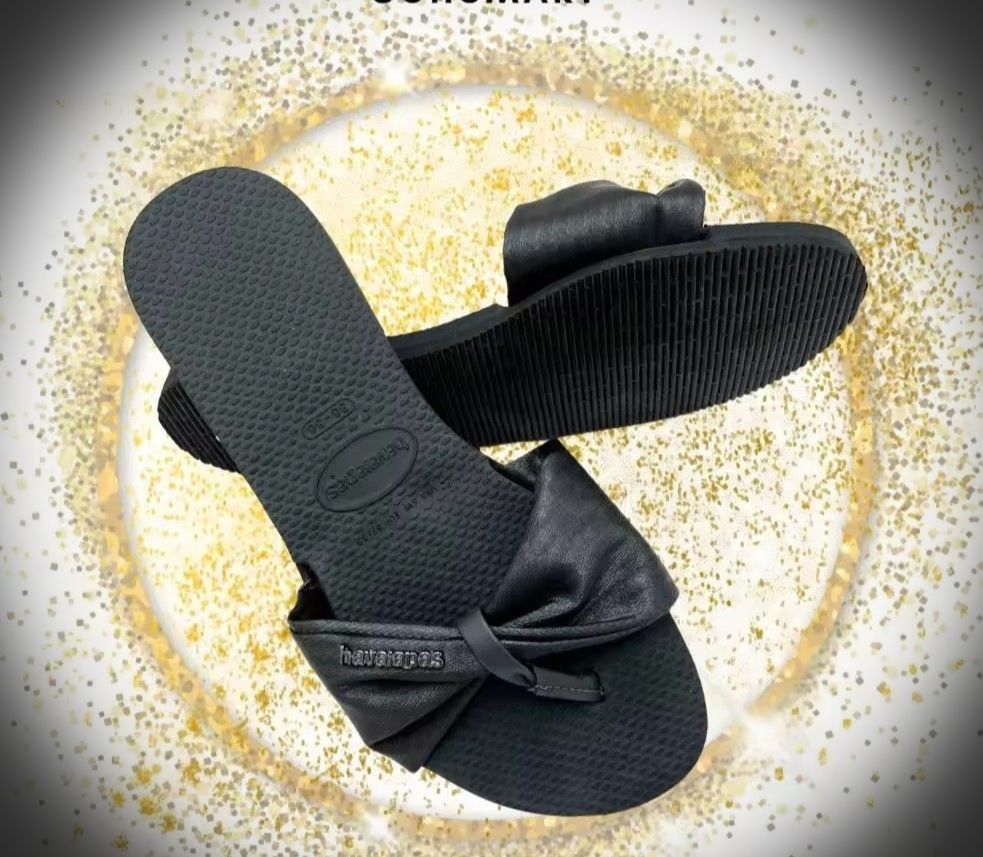 Havaianas You St Tropez Lush Black Women s Slip On Sandals Women s Fashion Footwear Sandals on Carousell
