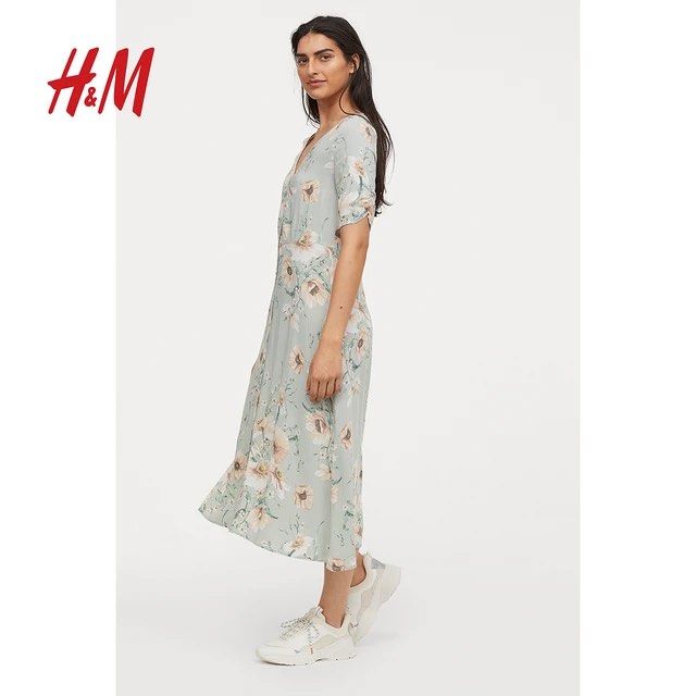 H&m button down dress outlet