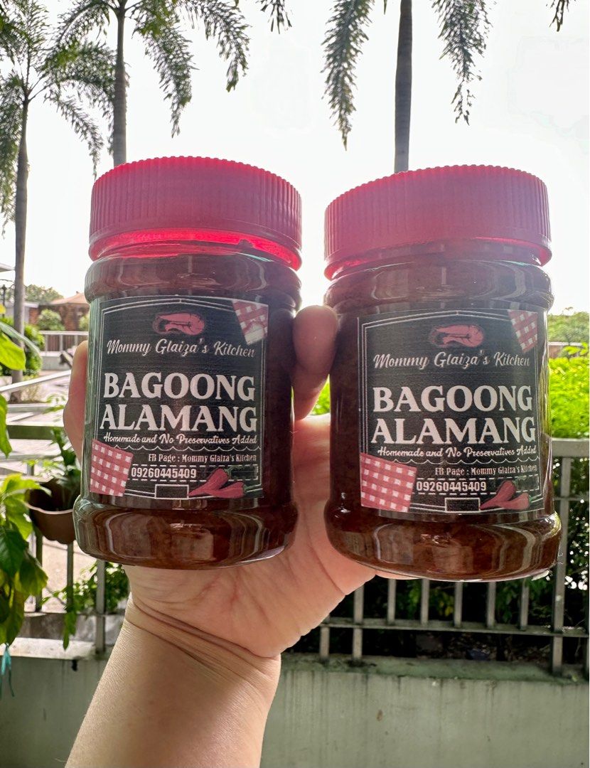 Homemade Bagoong Alamang (Category: Spice & Seasoning) located in Quezon City. Submitted by grcollections (Listing ID 1327469127, Image 3). Description: Mommy Glaiza’s Homemade bagoong available in regular sweet and sweet and spicy 100php only! add 10php for the holiday packaging siguradong malinis at masarap😋 sealed 237ml jar Pre-order at least 2 days before date of pick up.