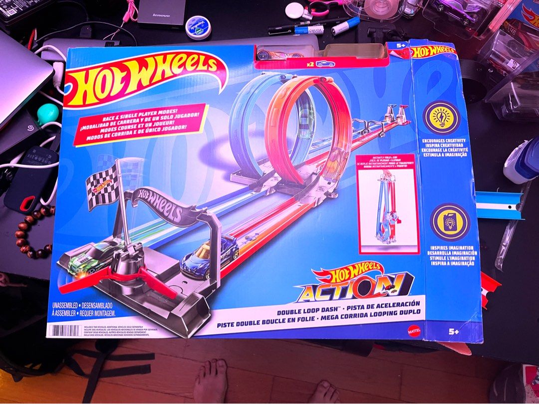 Hot Wheels Action Double Loop Dash GFH85, Hobbies & Toys, Toys & Games