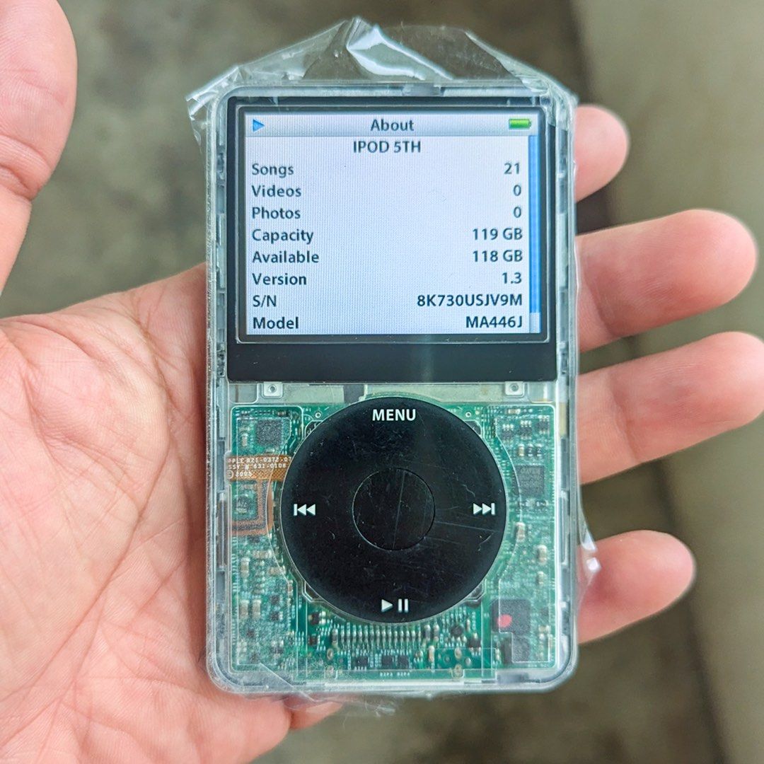 【最安値に挑戦】 第5.5世代128GB Classic iPod 電池新品（iPod 第 classic(Video) ポータブルプレーヤー