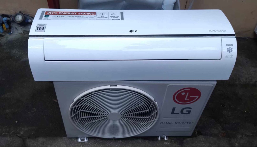 LG DUAL INVERTER Split Type Aircon 1hp, TV & Home Appliances, Air