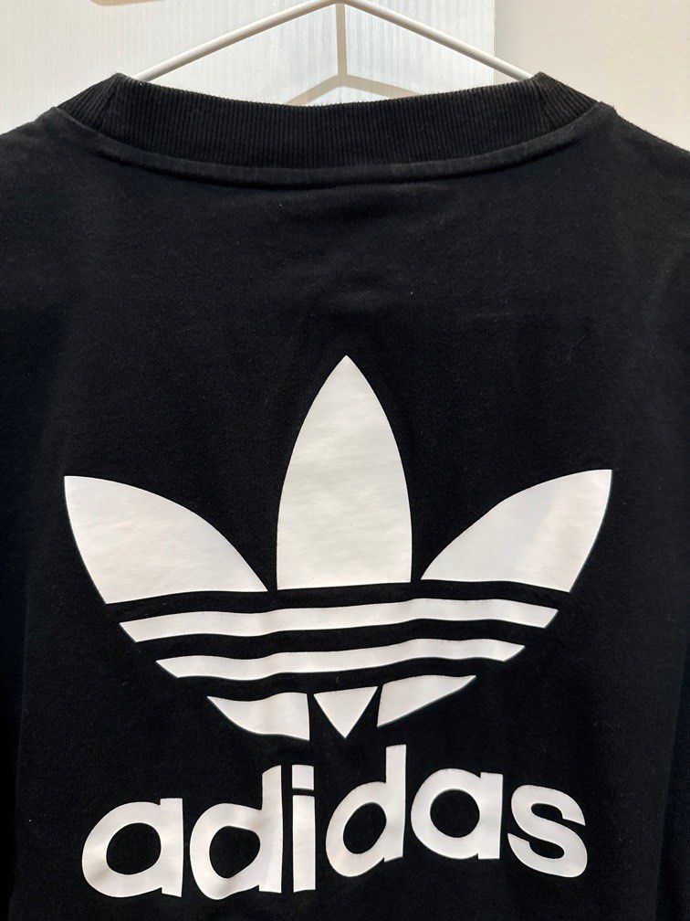 Adidas originals adicolor t-shirt with embroidered logo in black on sale