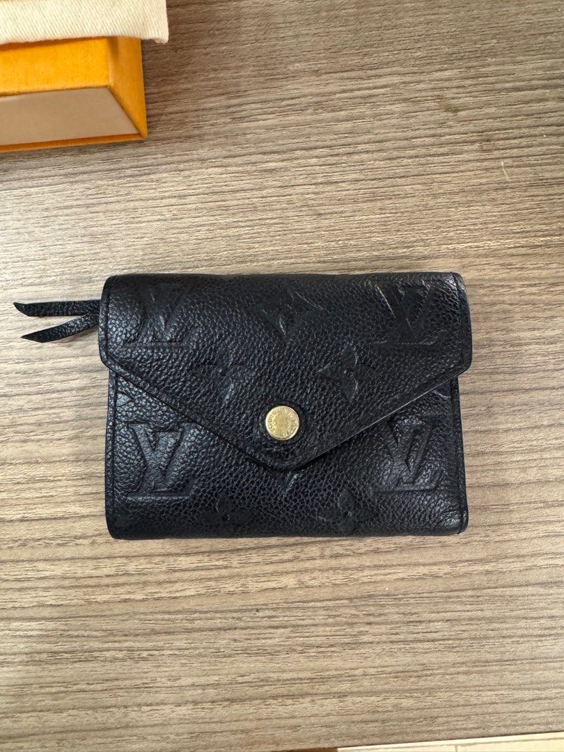 Louis Vuitton Victorine Leather Wallet (Category: Luxury Bags & Wallets) located in Makati City. Submitted by jayclopez (Listing ID 1327499627, Image 1). Description: 100% aunthentic With dustbag and box Loosen lock With initials inside .