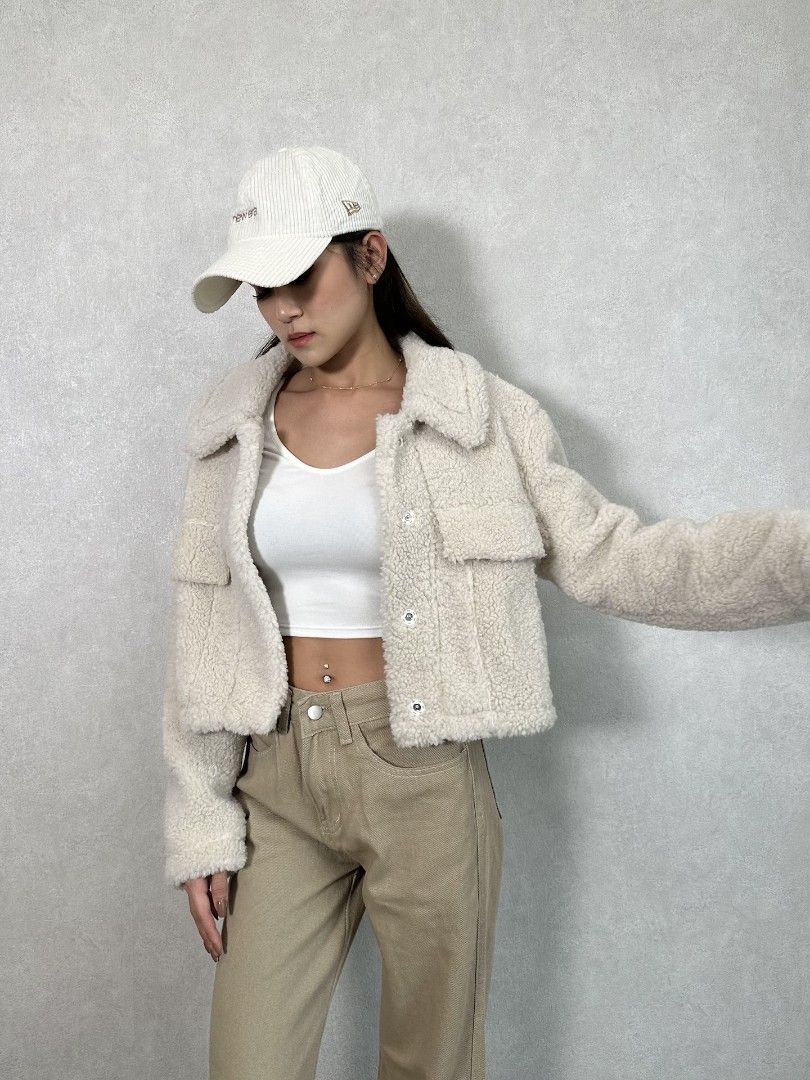Off white winter jacket on sale