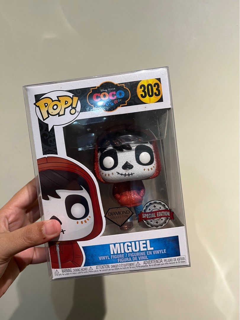 Miguel Funko Pop from Coco with Protector (Category: Designer & Blind Box Toys) located in Manila. Submitted by jenvm (Listing ID 1327416441, Image 1). Description: Miguel with protector never been opened..