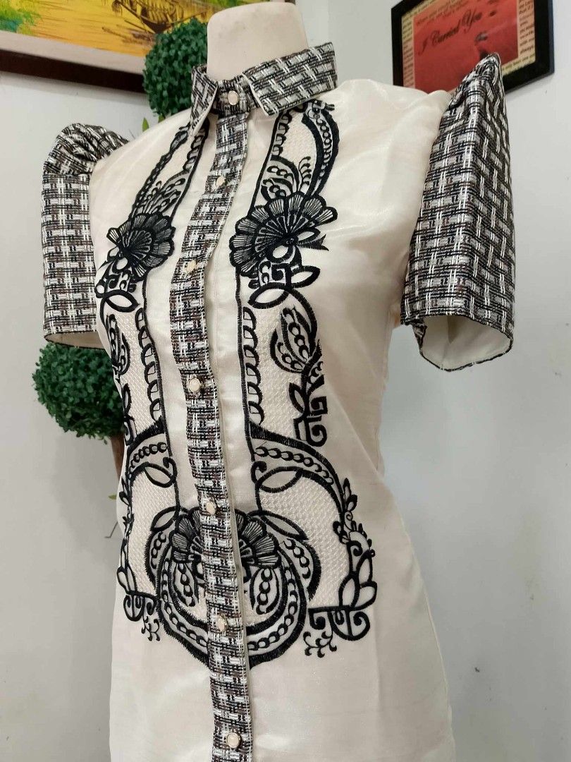Modern Filipiniana Dress with Ethnic Design and Embroidery, Women's  Fashion, Dresses & Sets, Traditional & Ethnic wear on Carousell