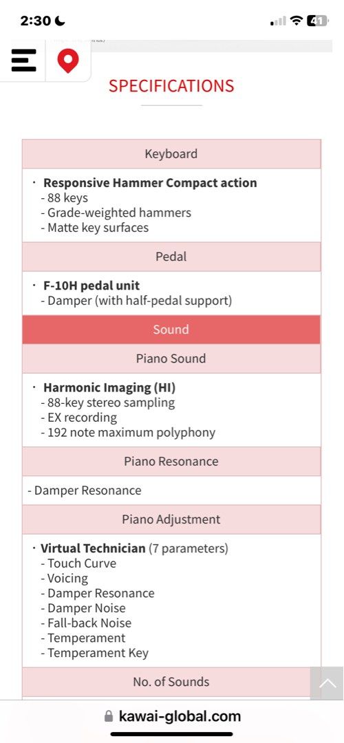 Piano keyboard 88keys set (Category: Musical Instruments) located in San Juan City. Submitted by jras647 (Listing ID 1325533868, Image 3). Description: KAWAI ES110 digital piano w/sustain pedal, music rest and double X stand .