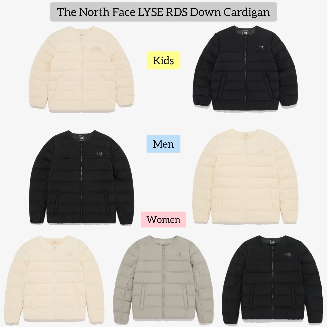 韓國The North Face 最新LYSE RDS Down Cardigan (男款/女款