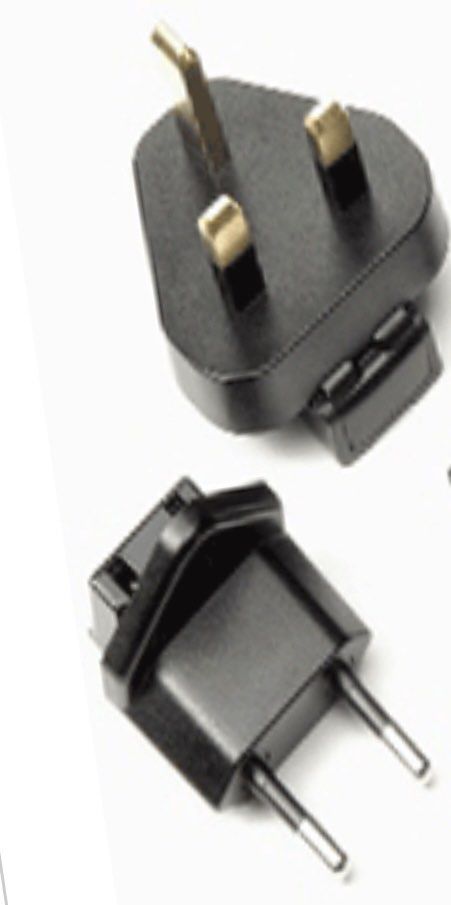 Universal Plug Adapters for Travel (Category: Electrical, Adaptors & Sockets) located in Mandaluyong City. Submitted by bizweez (Listing ID 1327403491, Image 2). Description: Plug adaptors for travel charger with UK and Euro plugs. Sealed in original plastic packaging. SYN7455 – UK plug SYN7456 – EU plug SYN8127 - EU flat pin Note: Actual product may differ from photos since they are representative only of sealed items. .