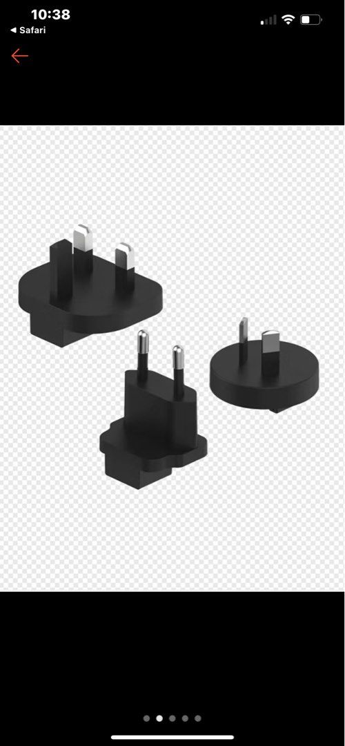 Universal Plug Adapters for Travel (Category: Electrical, Adaptors & Sockets) located in Mandaluyong City. Submitted by bizweez (Listing ID 1327403491, Image 1). Description: Plug adaptors for travel charger with UK and Euro plugs. Sealed in original plastic packaging. SYN7455 – UK plug SYN7456 – EU plug SYN8127 - EU flat pin Note: Actual product may differ from photos since they are representative only of sealed items. .