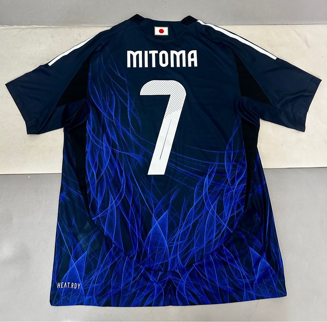 Y3 日本隊球員版(三笘薰)波衫2024 BNWT 日本碼2XL, 男裝, 運動