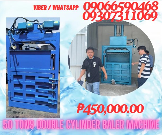 50 tonner Baler machine garbage Press Machine abaca or clothes other ...
