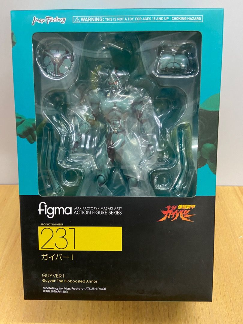 絕版 初版 Figma 231 連 初回特典背景地台 Max Factory x Masaki Apsy 加爾巴 1 Guyver 1 I ...